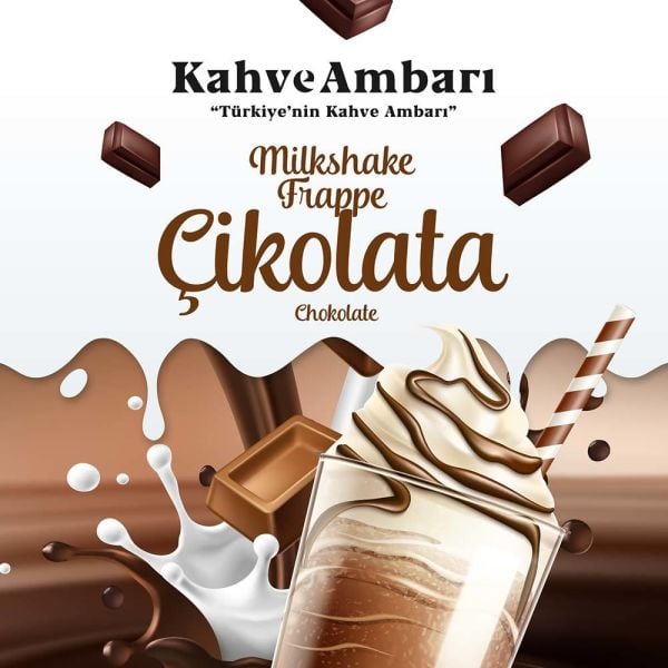 Çikolata Aromalı Milkshake Frappe Tozu 500 gr