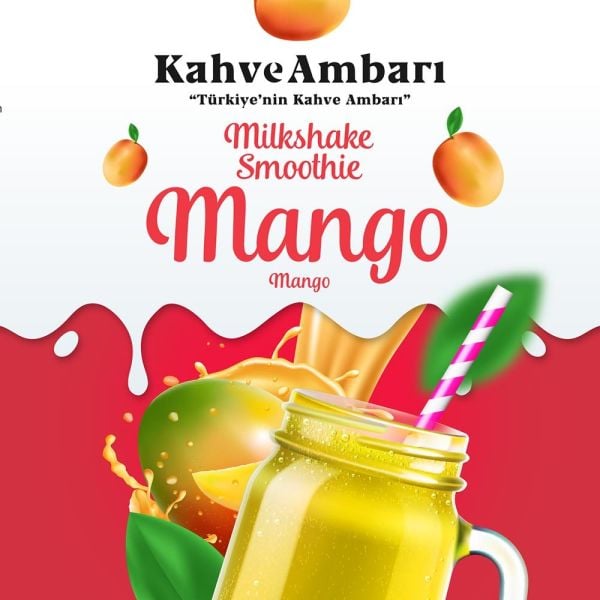 Mango Aromalı Milkshake Smoothie Tozu 500 gr