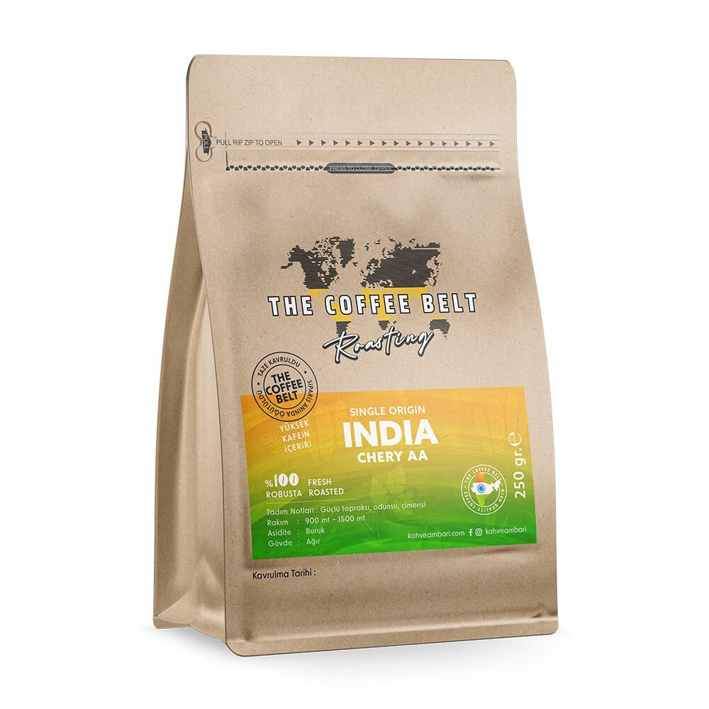 India Cherry AA Robusta Yöresel Kahve 250 gr.