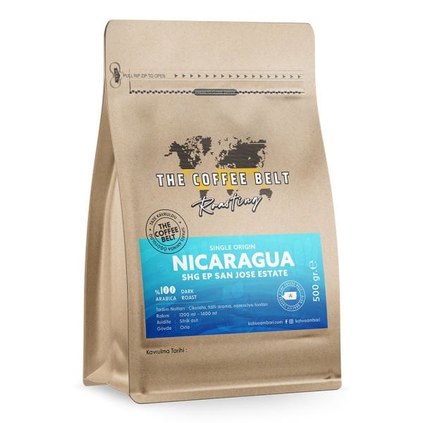 Nicaragua SHG EP San Jose Yöresel Kahve 500 Gr