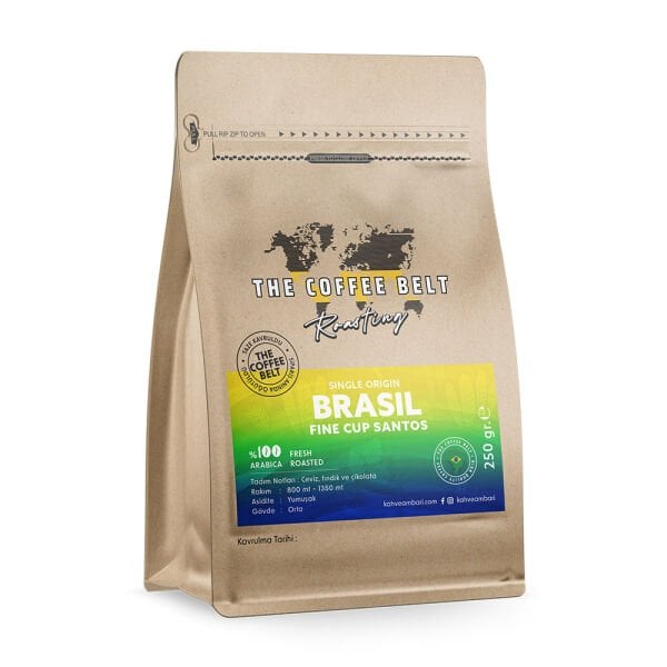 Brasil Fine Cup Santos Yöresel Kahve 250 Gr