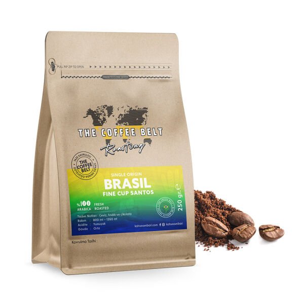 Brasil Fine Cup Santos Yöresel Kahve 250 Gr
