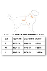 CecePet Cool Walk Air Mesh Lacivert Köpek Göğüs Tasması