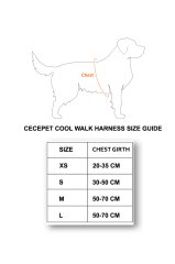 CecePet Cool Walk Harness Siyah Köpek Göğüs Tasması