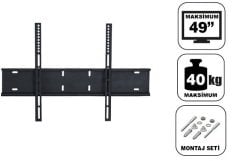 Achill 49'' -124 Ekran Sabit Tv Askı Aparatı Tüm Tv 'ler İçin - Su Terazili