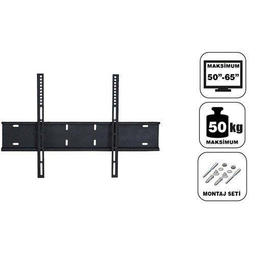 Teif 50''- 65'' Sabit Tv Askı Aparatı Tüm Tv 'ler İçin - Su Terazili