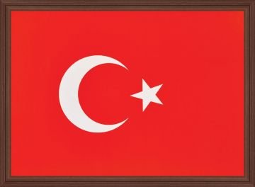 Türk Bayrağı Pano 25x35