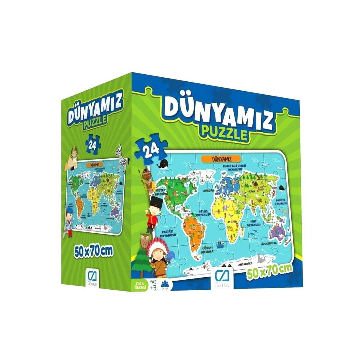 CA GAMES PUZZLE DÜNYAMIZ 24 PARÇA 50x70 CM