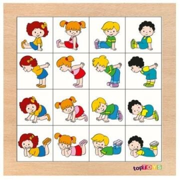 AHŞAP PUZZLE  AYNI DURUŞLARI EŞLEŞTİRELİM