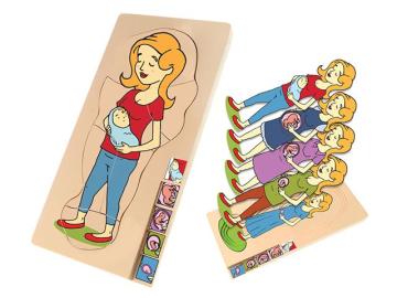 Katlı puzzel Anne ve bebek