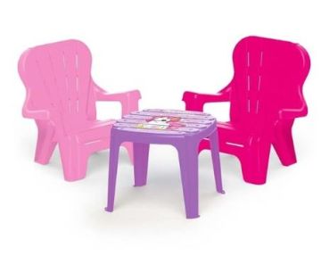 Plastik masa sandalye Takımı 3 lü set