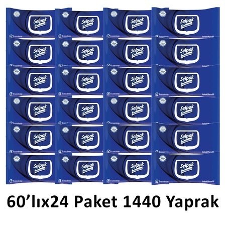 Selpak Islak Mendil 60 lı  24 adet