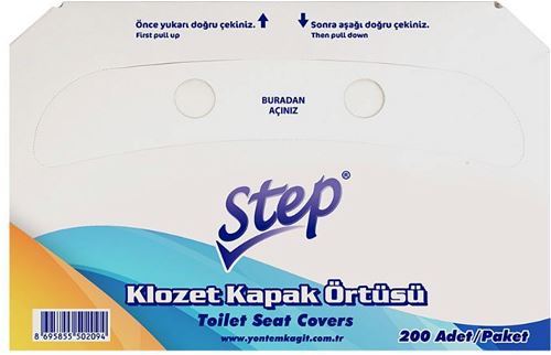 Step Klozet Kapak Örtüsü 200 Lü