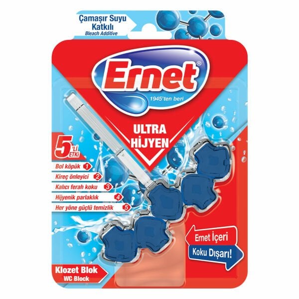 Ernet Ultra Hijyen Klozet Blok Çamaşır Suyu Katkılı