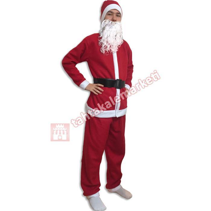 Noel Baba Kostümü Polar Noel Baba Kıyafeti