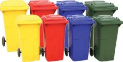 Plastik Yeşil Çöp Konteyner 120 LT (4 adet)