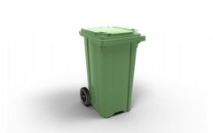 Plastik Yeşil Çöp Konteyner 240 LT (4 adet)