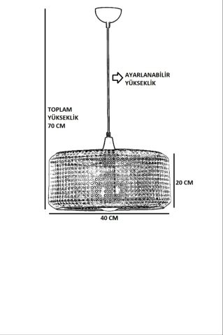 HİPER HECTOR TEKLİ RATTAN SARKIT 8573-3