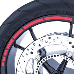 Moto GP Stili Jant Şeridi Sticker Reflektif, Floresan, Özel Renkler Çınar Extreme
