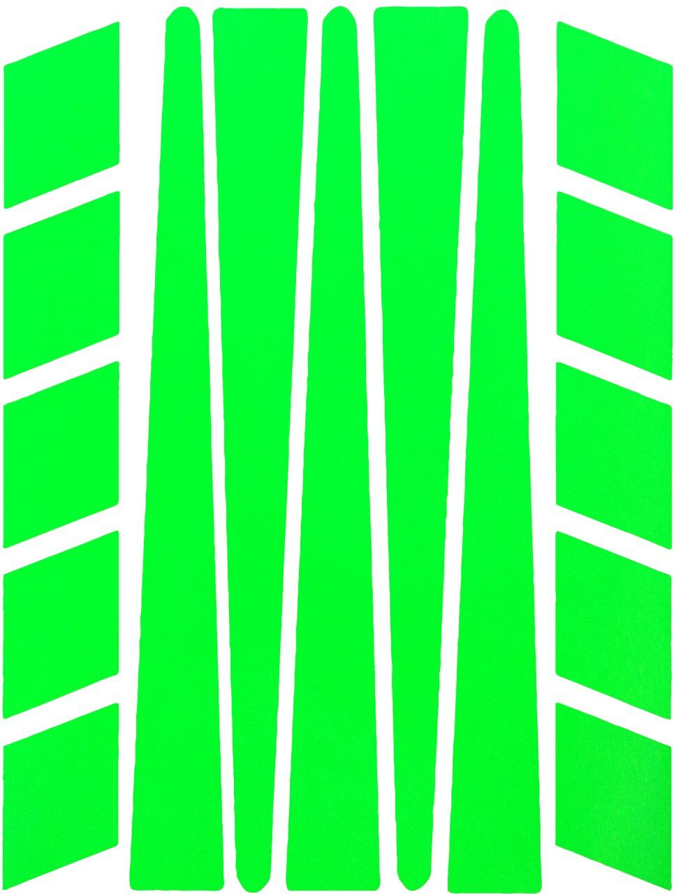 Şerit Şeklinde Floresan Yeşil Sticker Çınar Extreme