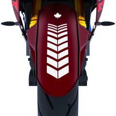 Moto Rider 4'lü Sticker Seti Reflektif Gri İç Dış Jant Şeridi Kask ve Çamurluk Çınar Extreme