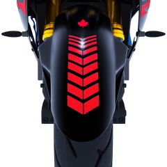 Moto Rider 4'lü Sticker Seti Reflektif Kırmızı İç Dış Jant Şeridi Kask ve Çamurluk Çınar Extreme