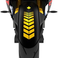 Moto Rider 4'lü Sticker Seti Yaldızlı Gold İç Dış Jant Şeridi Kask ve Çamurluk Çınar Extreme