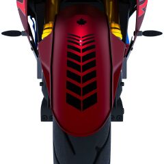 Moto Rider 4'lü Sticker Seti Jet Siyah İç Dış Jant Şeridi Kask ve Çamurluk Çınar Extreme