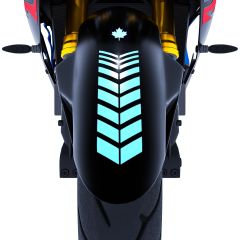 Moto Rider 4'lü Sticker Seti Nane Yeşili İç Dış Jant Şeridi Kask ve Çamurluk Çınar Extreme