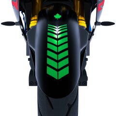 Moto Rider 4'lü Sticker Seti Orman Yeşili İç Dış Jant Şeridi Kask ve Çamurluk Çınar Extreme