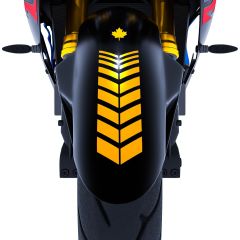 Moto Rider 4'lü Sticker Seti Taksi Sarısı İç Dış Jant Şeridi Kask ve Çamurluk Çınar Extreme