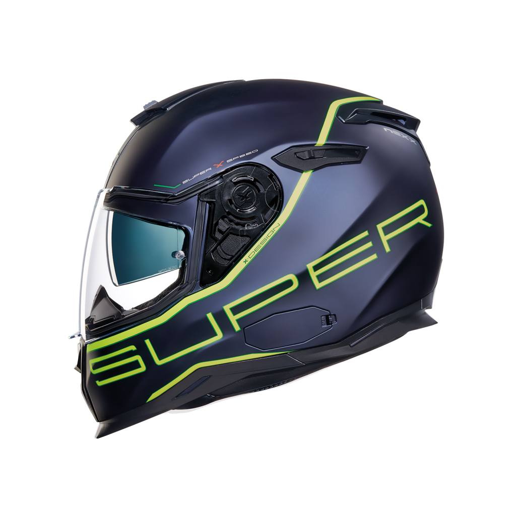 SX.100 SUPERSPEED MAT MAVI-SARI KASK