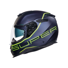 SX.100 SUPERSPEED MAT MAVI-SARI KASK