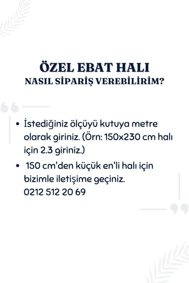 150cm x Özel Ebat Halı