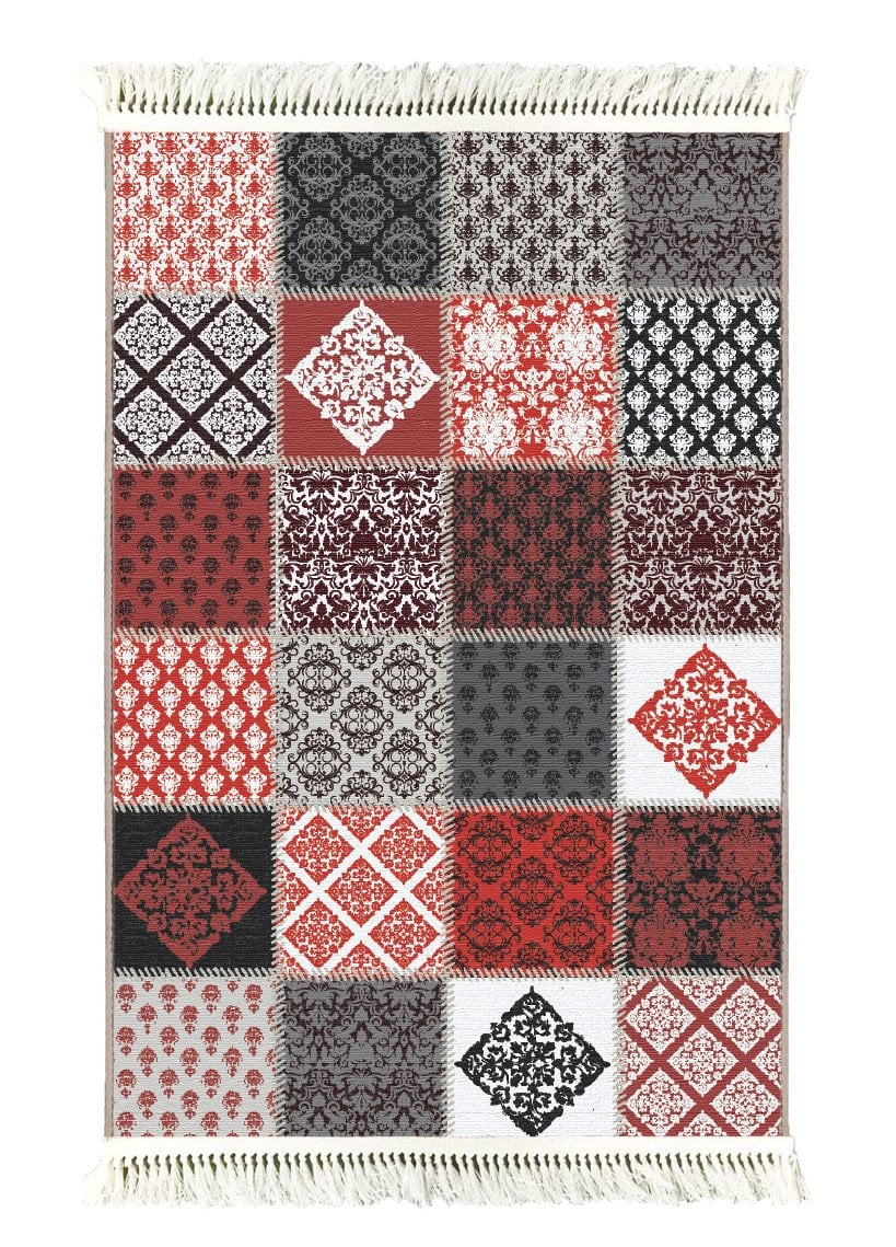 Patchwork Halı | Kırmızı | VK6402 120 x 180 cm