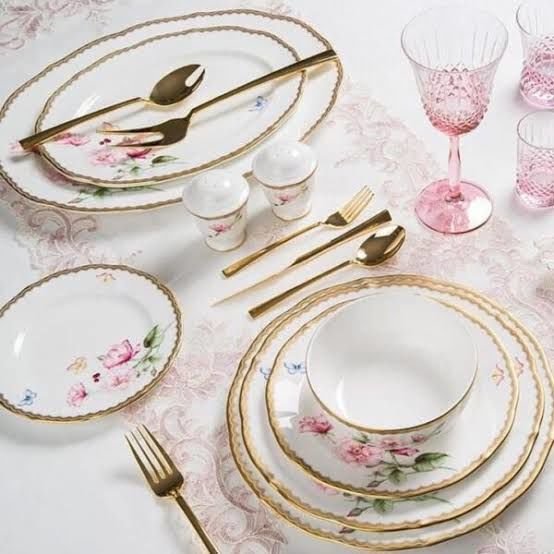 Prouna Antique Rose 72 Parça Yemek Takımı