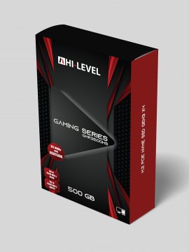 HI-LEVEL 500GB SATA3 M2 NVMe PCI-E G3X4 SSD 3500-2500MBs GMR3500HS  WITH HEATSINK (GAMING)