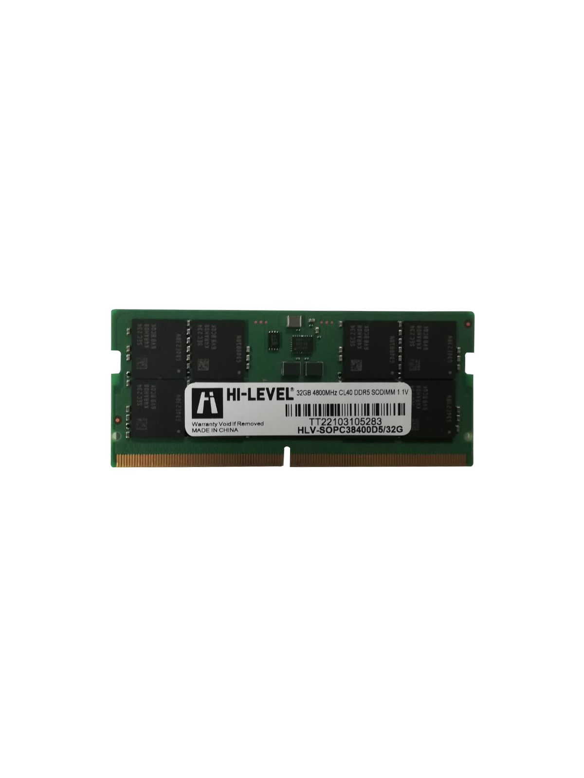 HI-LEVEL 32GB 4800MHz DDR5 CL40 1.1V SODIMM RAM