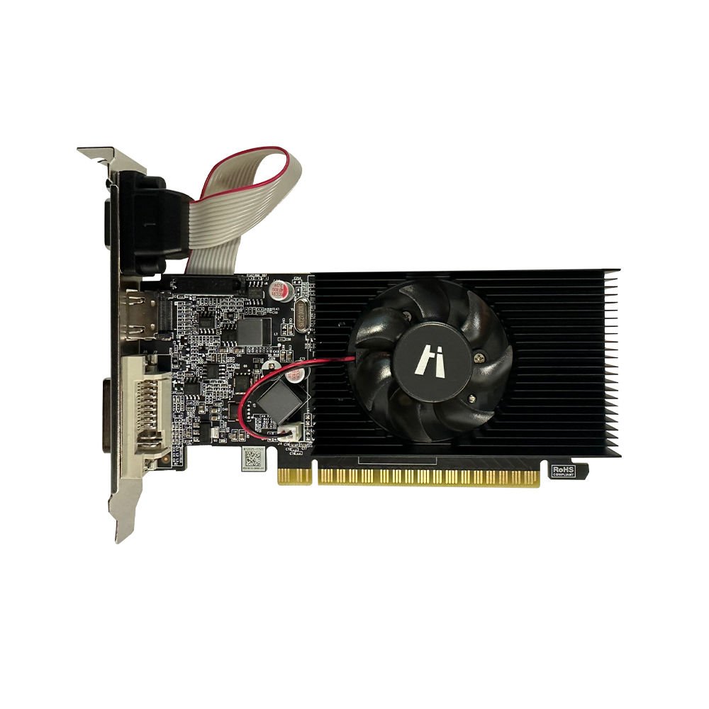 HI-LEVEL GEFORCE GT210 1GB DDR3 64Bit Single Fan HDMI/DVI/VGA
