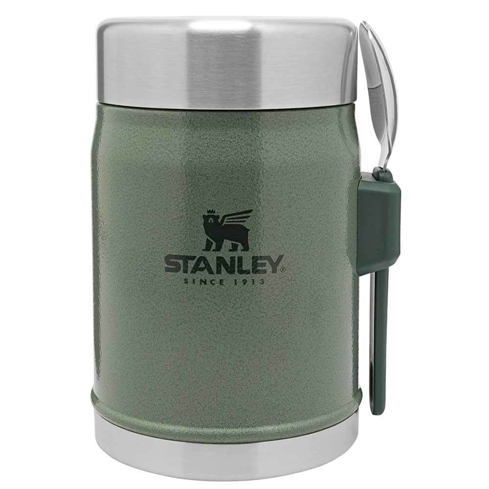 Stanley Klasik Paslanmaz Çelik Yemek Termosu Kaşıklı 0,40 LT Hammertone Green