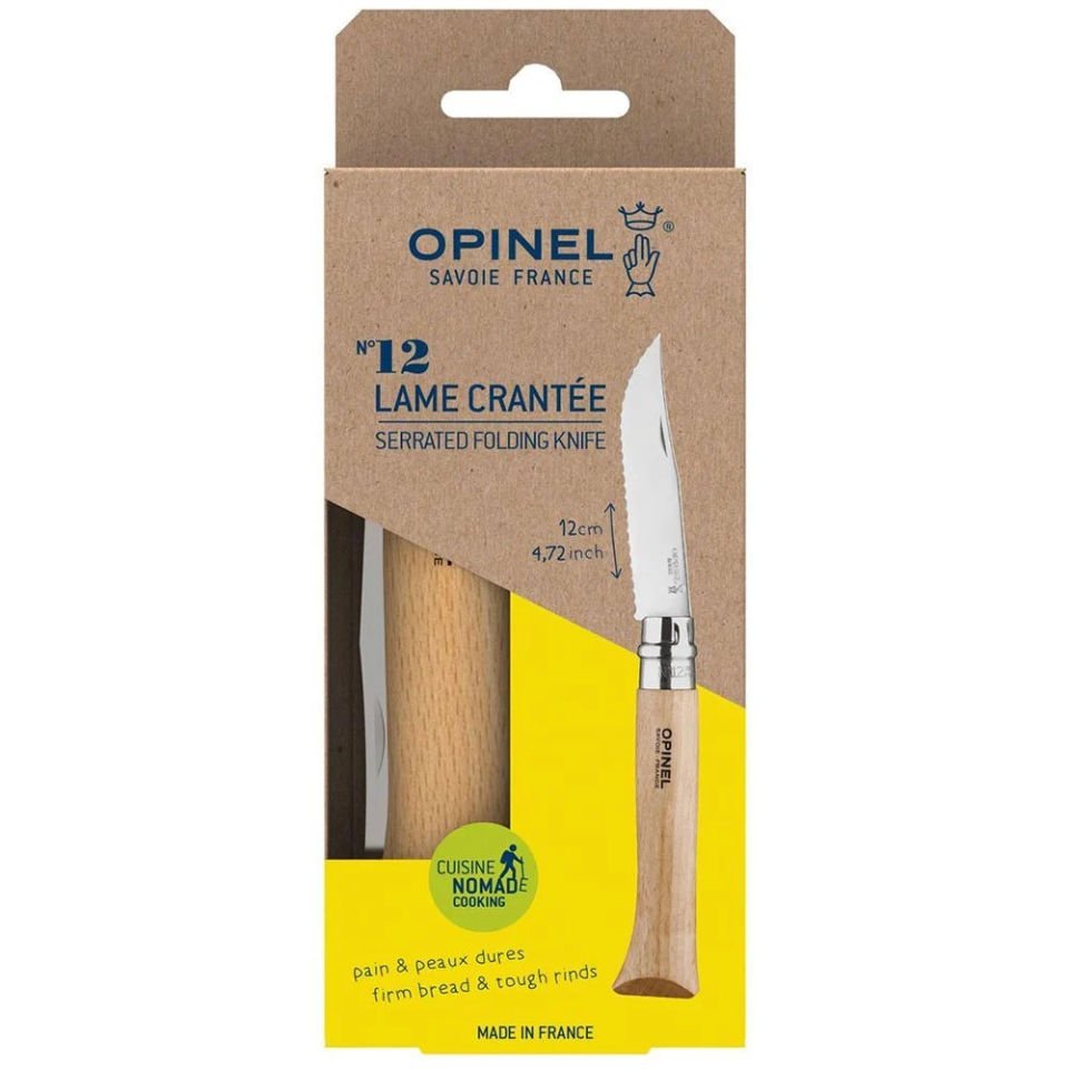 Opinel No 12 Tırtıklı Katlanır Bıçak