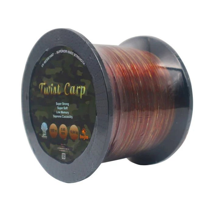 DFT Bojin TwistCarp Kahve-Yeşil 1000m 0.40mm Misina