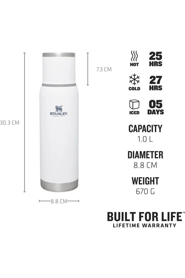 Stanley The Adventure To-Go Bottle 1.0L Beyaz