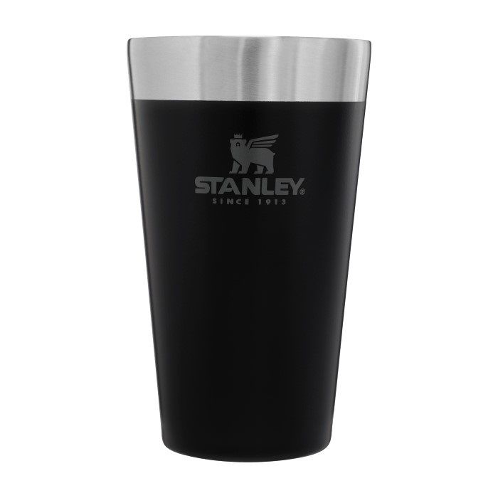 Stanley Adventure 0.47L Stacking Vacuum Pint Matte Black - Siyah Termos Bira Bardağı