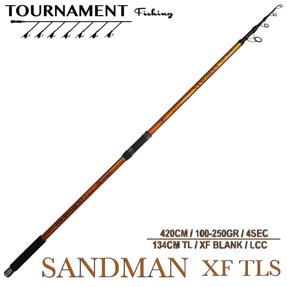 Tournamet fishing SANDMAN XF TLS Surf 4.20mt 100-250gr atarlı Olta Kamışı