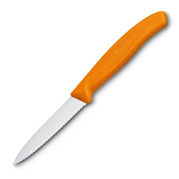 Victorinox Soyma Bıçağı Tırtıklı Turuncu 8cm 6.7636.L119