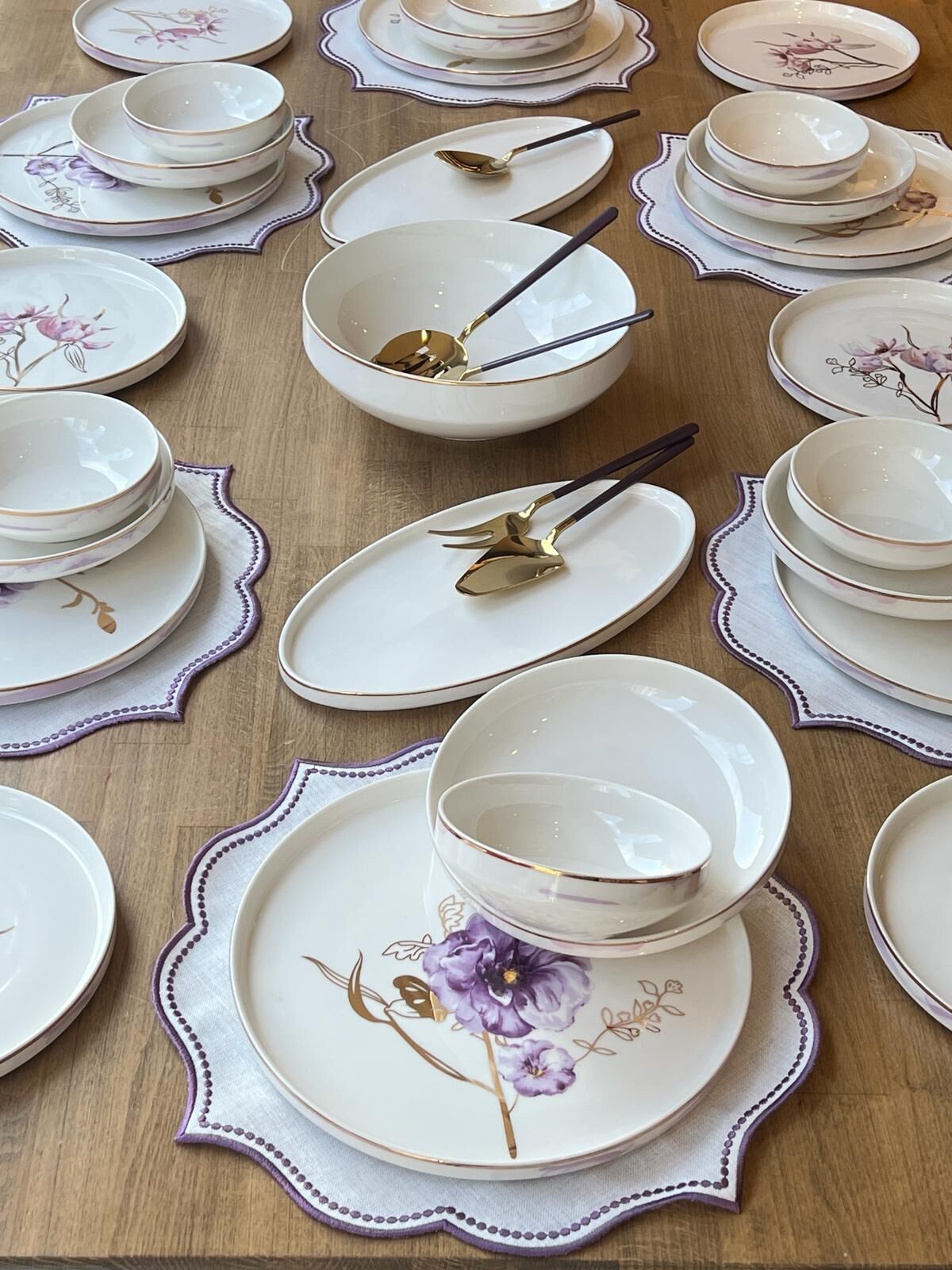 Yemek Takımı Modern Violet 38 Parça 6 Kişilik