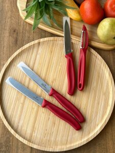 Victorinox Kırmızı Bıçak&Soyacak Seti 4 Parça