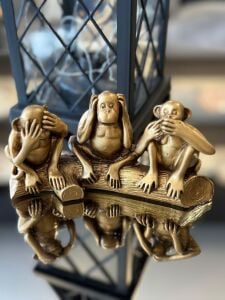 Tavolo Gold Üç Maymun Seti