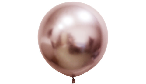 24 İNC JUMBO BALON KROM PARLAK ROSE GOLD 3 LÜ